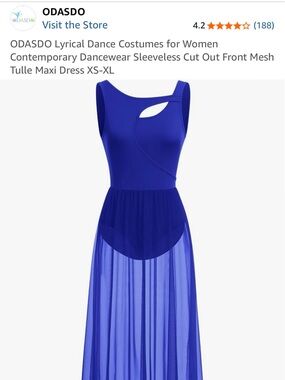 Women's Royal Blue Sleeveless Dance Dress